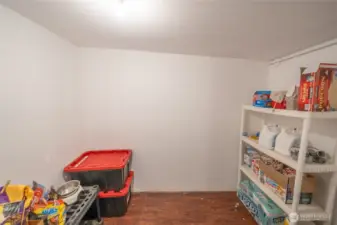 Extra finished room off pantry