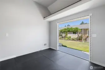 Creative Cottage features a small loft!