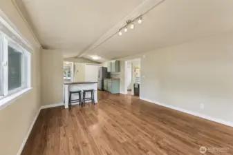 Open floor plan throughout.