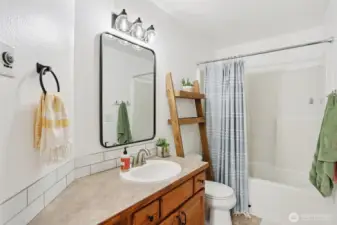 Lower full bathroom (not in photo is also the laundry area)