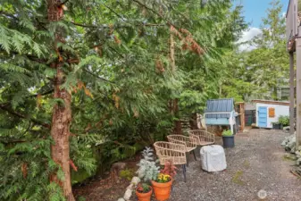 Enjoy a private outdoor space for gardening, gathering or whatever your passion