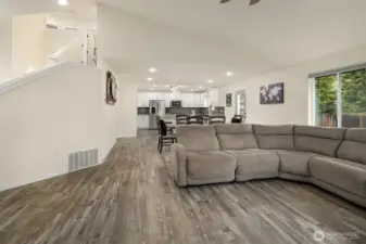 Open concept with LVP floors & lots of storage