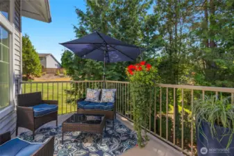 Your own private oasis surrounded by lush trees