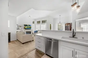 Light and bright open concept space