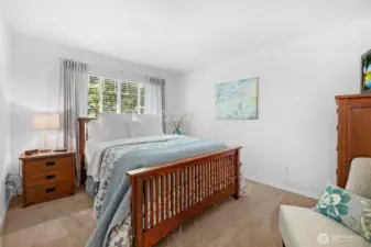 Spacious primary bedroom