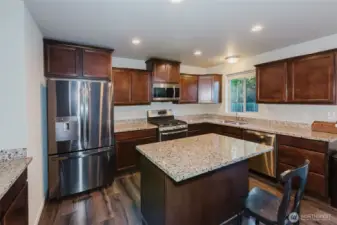 Stainless steel appliances-kitchen