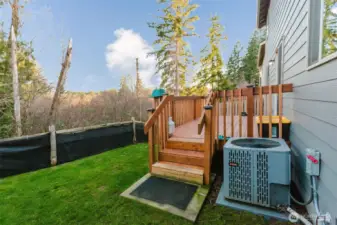 Back yard and green belt