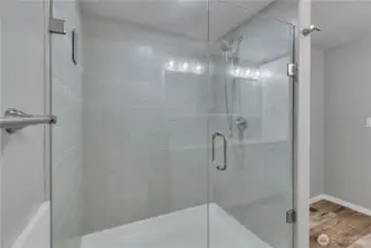 Huge walk in shower in primary bath