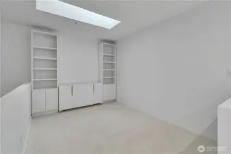 Blank slate of upper floor loft