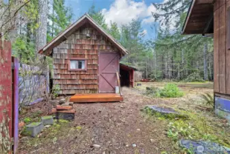 Outbuildings provide storage