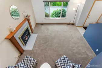 View from Dining to Living Room