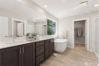 Soak the day away in your private en-suite. Photo's are for representational purposes only. Colors and finishes may differ.