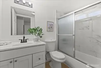 Primary full bathroom.