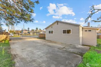 Potential RV/boat parking