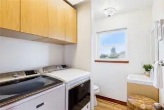 Laundry and half bath