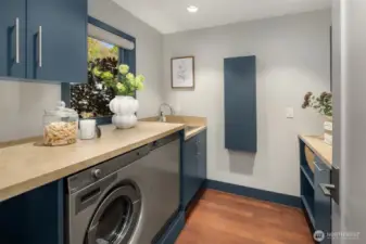 Upper level utility room.