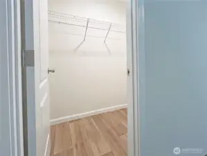 Each bedroom has a walk-in closet
