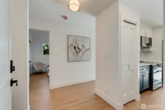 Welcome in to your open concept 1,222 sqft condo in the heart of Bellevue. Custom closet organizers throughout including pantry and coat closets.
