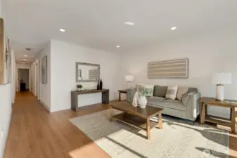 Spacious top floor end unit offers 1222 square feet of living space with rare 3 bedrooms and 2 baths. Covered in new flooring, paint accessories and fixtures throughout take your opportunity to own a "new" condo in the heart of downtown Bellevue. Just steps to easy commuting, Bellevue High School and all the amenities downtown has to offer.