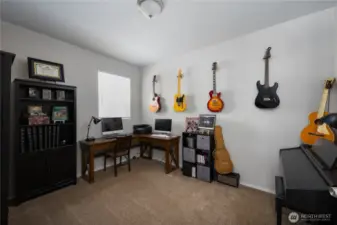 Den/office/bonus room on the main level.