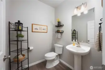 Downstairs half bath.