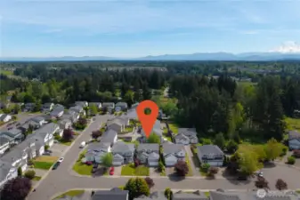 Another aerial view of the street.