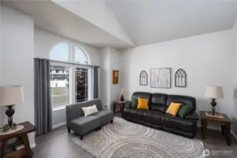Vaulted ceilings and natural light!