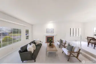 Lots of windows to let in natural light