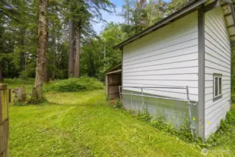 This is where the goats and chickens used to live...they are all gone now.