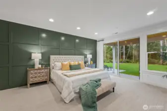 Primary Room and Covered Patio