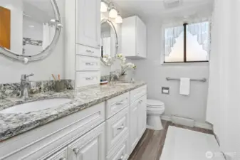 Main floor full bath remodeled in 2018.