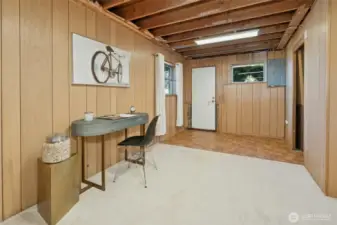 Door leads to back yard.