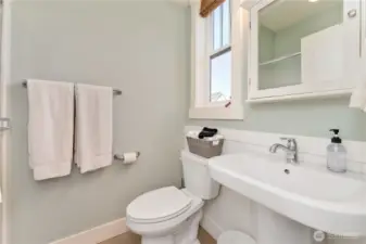 Main floor half bath