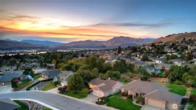 You will enjoy beautiful sunsets from your back yard!