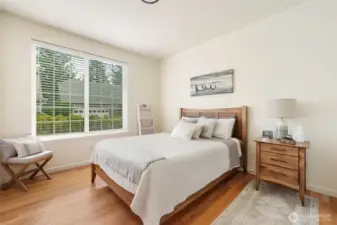 Spacious second bedroom tucked on the other side of the home for added privacy.