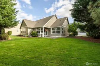 Desirable corner lot with extra yard space and a private feel.