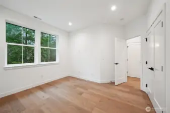 Third upstairs bedroom that overlooks the backyard.