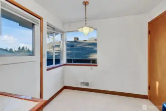 Kitchen dining area.