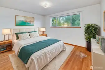 Bedroom 2 with South facing window.