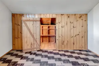 Storage int he bonus room