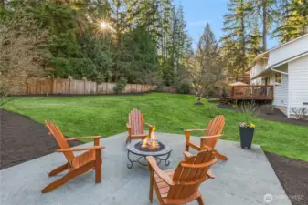 The perfect spot to catch up. S'moores anyone?