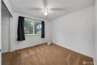 Room two, with a ceiling fan!