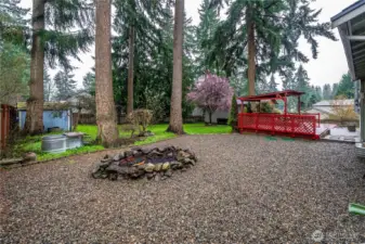 Fire pit area for fun summer nights!