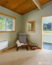 Second bedroom or office opens to the sunroom.
