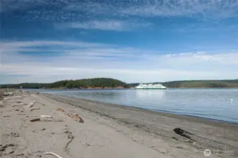 Community beach.