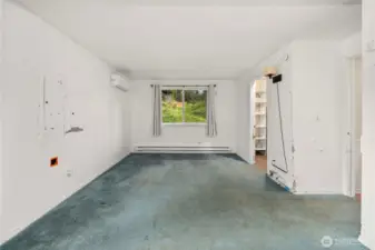 Primary suite has a walk-in-closet and private bathroom.