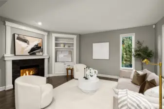 Another view of the stunning and open family room
