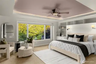 Another view of the luxurious primary suite