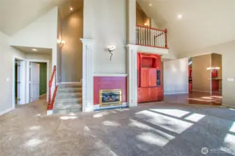 Living Room with open concept design