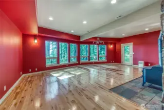 Lovely light from the downstairs bonus room